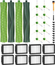 Kit di accessori per Roomba - Set di 21 pezzi di spazzole, filtri e spazzole laterali in gomma.