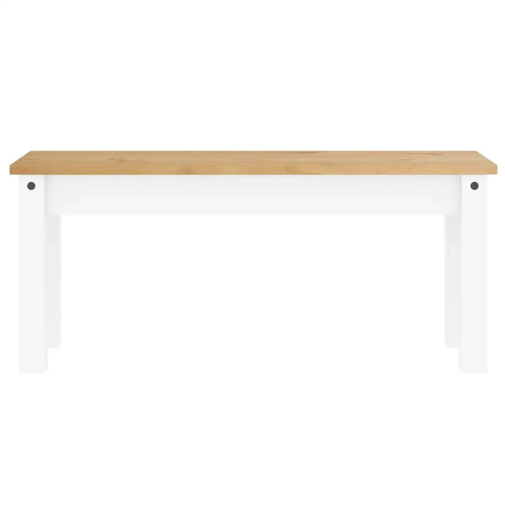 Set da Pranzo 3 pz PANAMA Bianco in Legno Massello di Pino 3345166