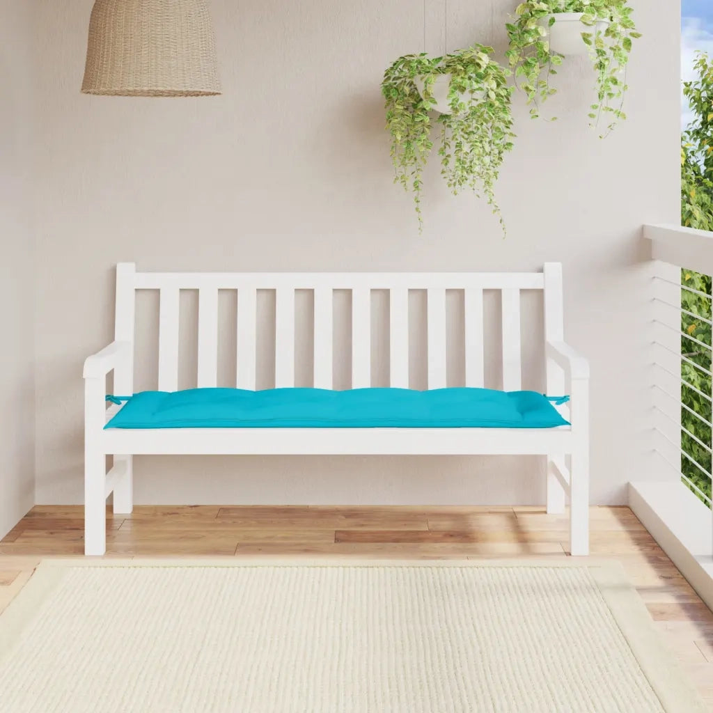 Cuscino per Panca-Cuscini per panchina Turchese 150x50x7 cm in Tessuto Oxford