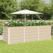 Fioriera Avorio 240 x 80 x 75 cm Acciaio