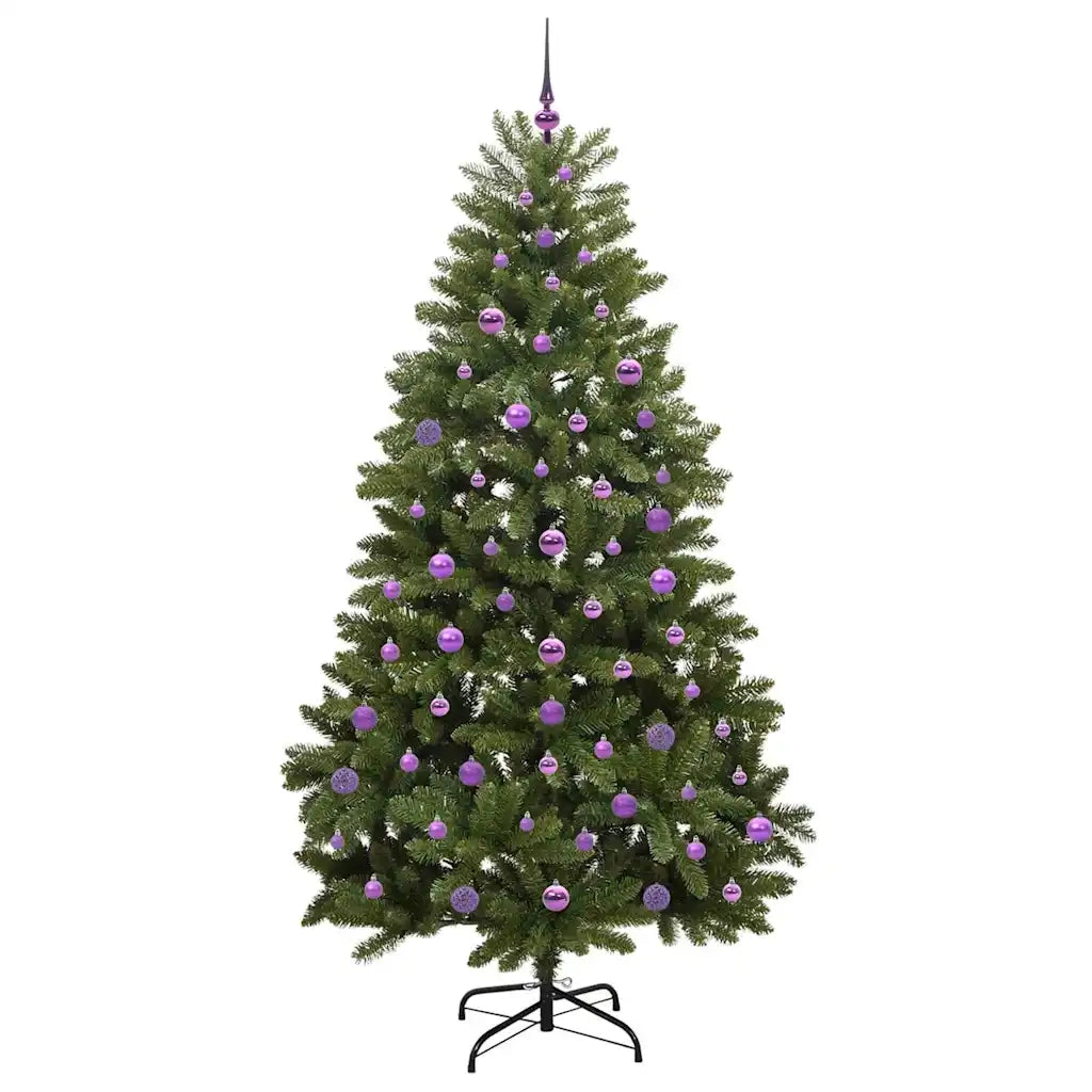 Albero di Natale | Decorazioni natalizie artificiale Verde 210 cm PVC e Metallo