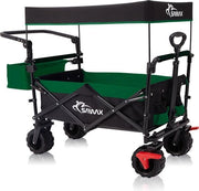 Carrello Off Road Opacchiabile con Copertura - Verde/Nero
