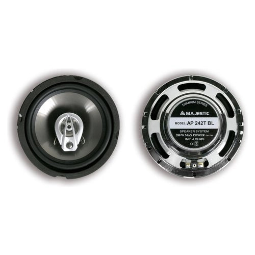 Coppia altoparlanti auto serie titanium ap 242t silver e black 040242
