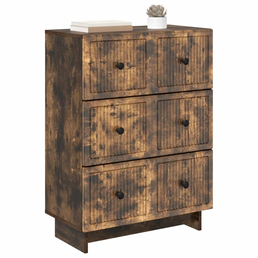 Mobile con Cassetti Rovere Fumo 66 x 34,5 x 90 cm 893920