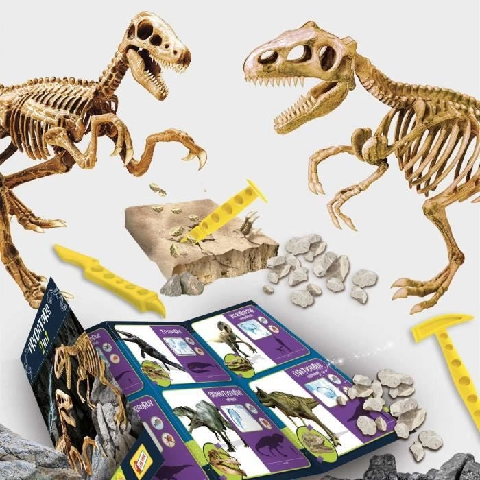 Génius Science - gioco scientifico - Predators 2 in 1 - per scavare e costruire - LISCIANI