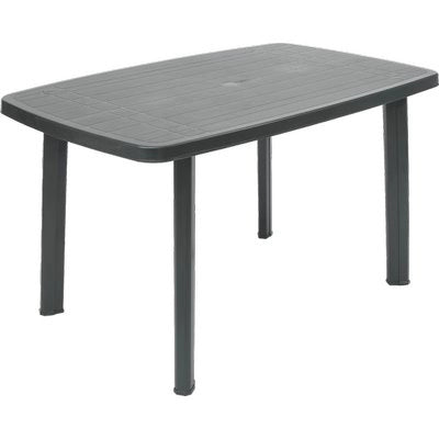 TAVOLO FARO PROGARDEN - PP ANTRACITE CM 137X85 H.CM 72