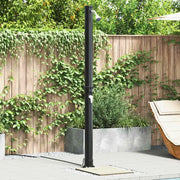 Doccia Solare da Esterno Nero 217 cm PVC e Alluminio 42003407