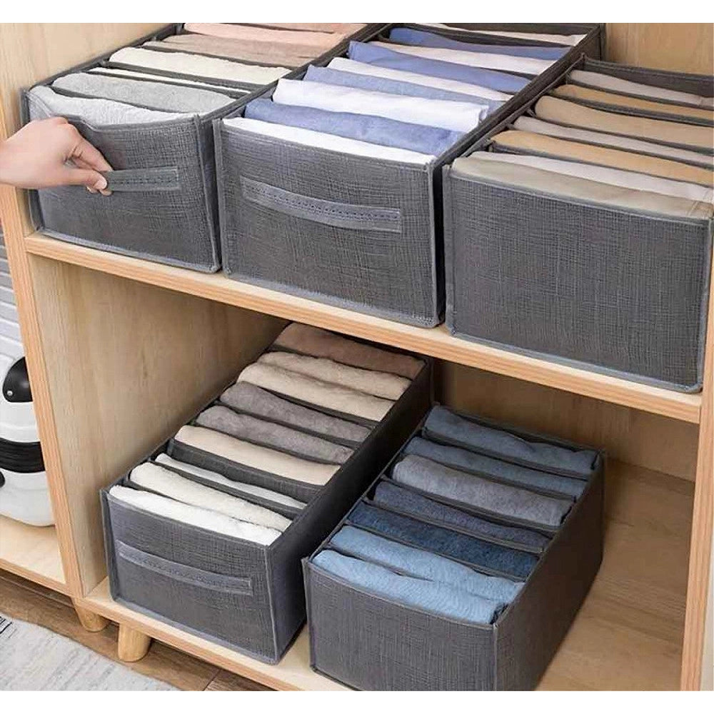 Trade Shop - Organizer Salvaspazi Armadi Pieghevole 12 Scomparti Contenitore 44x20x30cm 87405 -