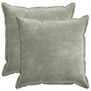 Federa 2 pcs HOUTEN Verde 60 x 60 cm Tessuto Chenille 920767