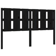 Testiera | Testata per Letto Nera 155,5x4x100cm in Legno Massello di Pino