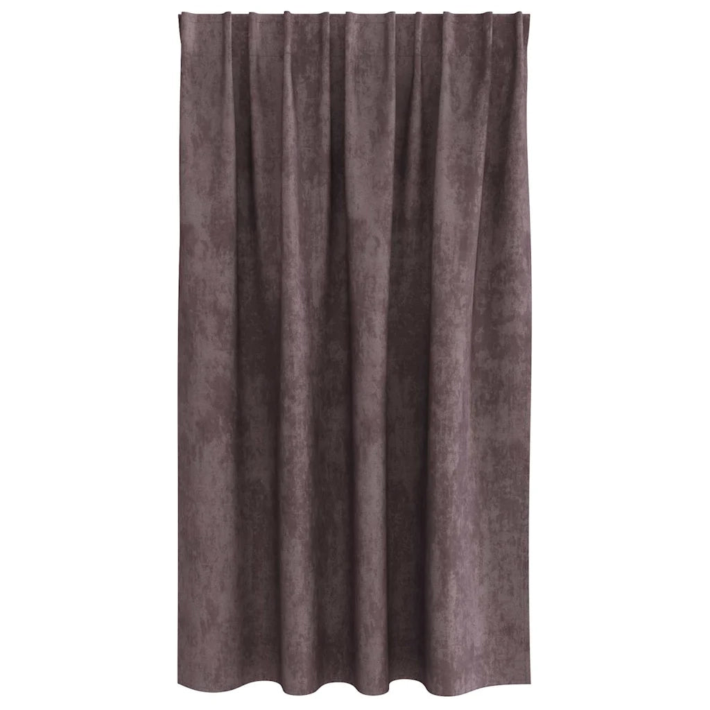 Tende in Velluto con tende 2 pcs Marrone 140 x 140 cm Velluto 4107693
