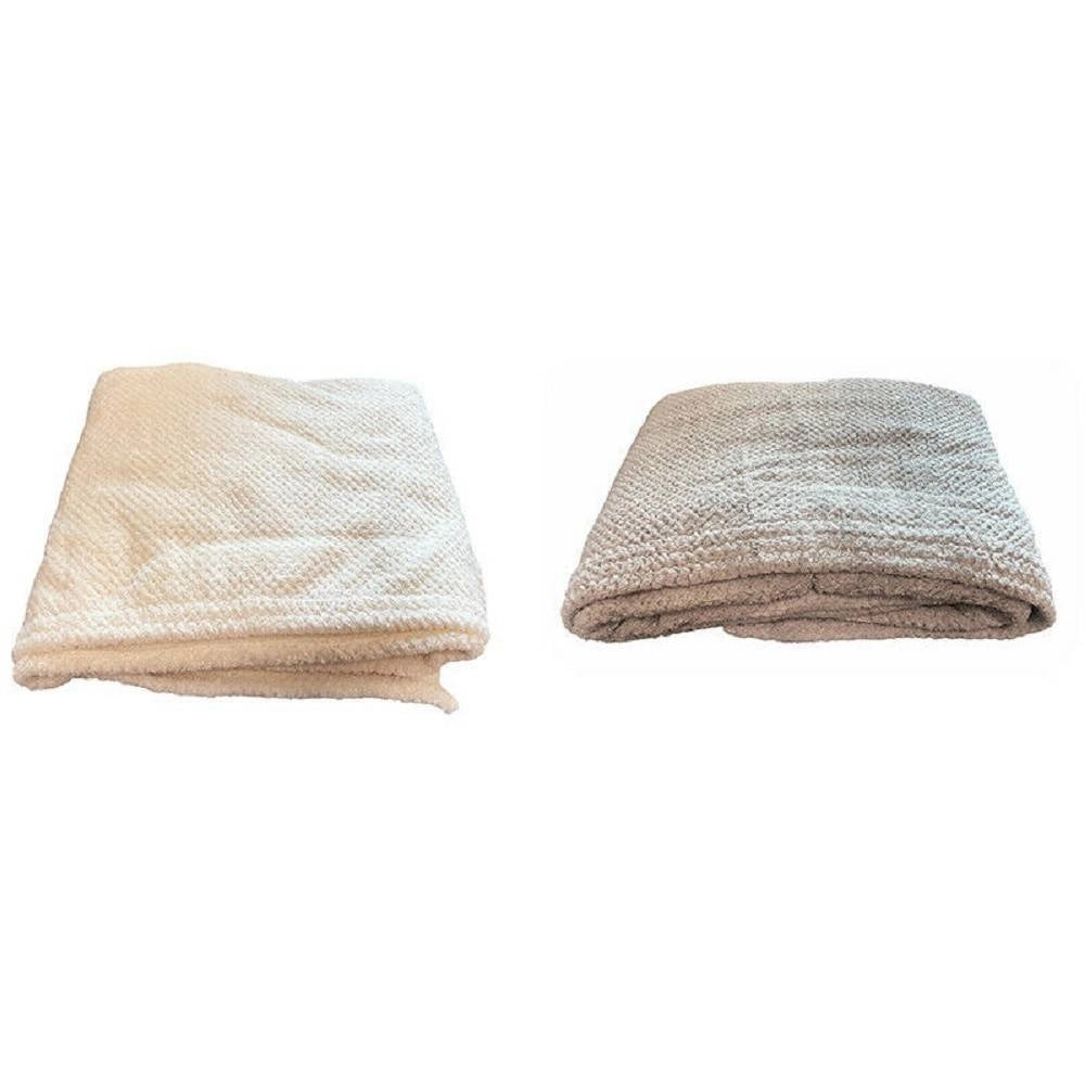 Trade Shop - Coppia Di Asciugamani Telo Doccia In Tessuto Morbido Asciugamani Bagno 90x150 Cm -