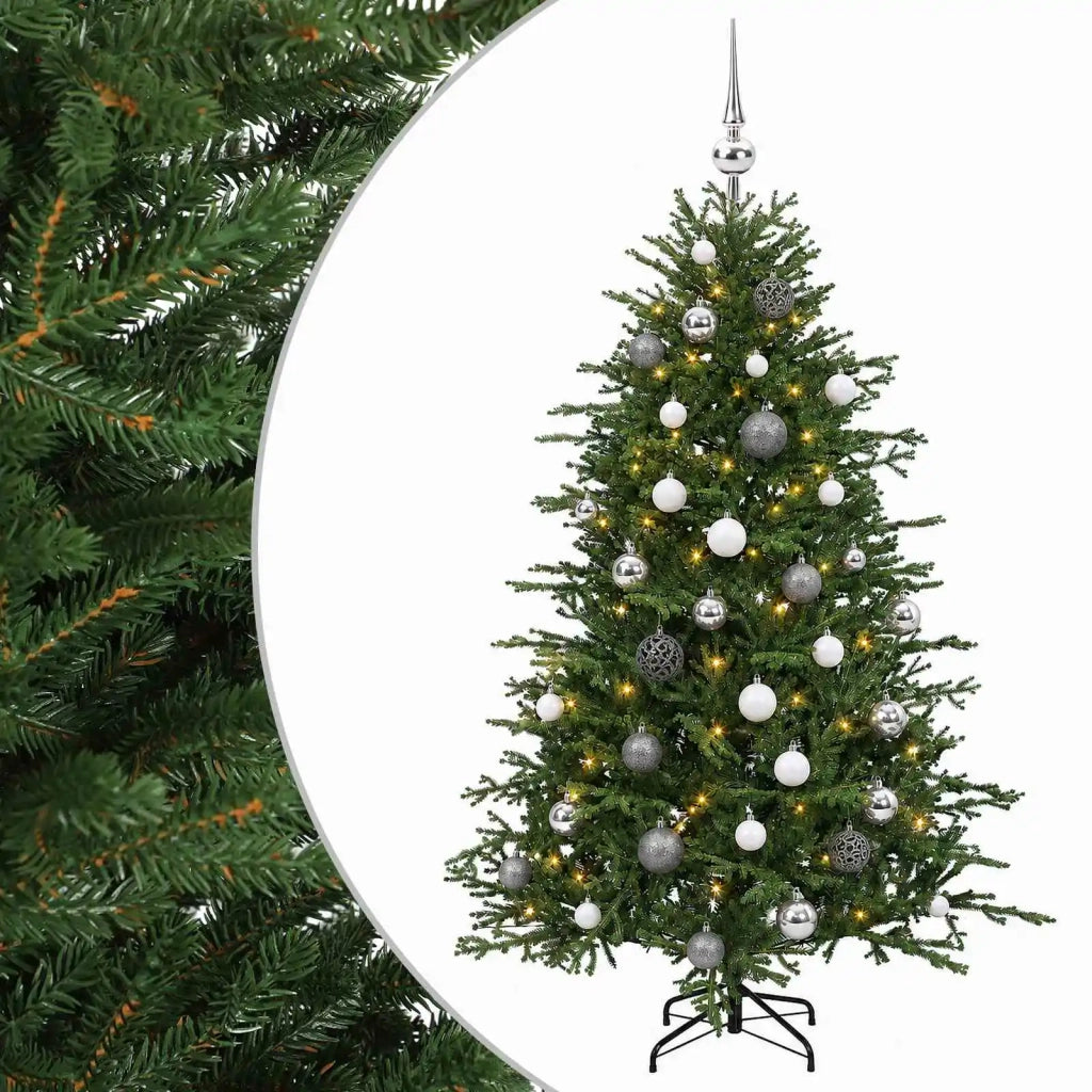 Albero di Natale artificiale con palline 150 cm 150 LED 3466170