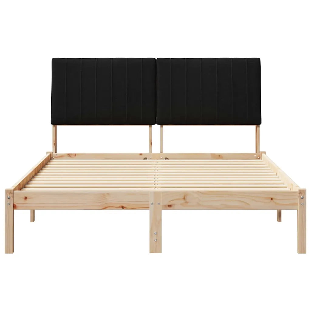Struttura del letto-Giroletto Marrone 135 x 190 cm Pino massello 623729
