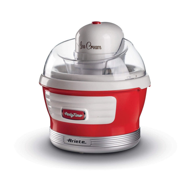 Macchina per fare il gelato 12W, capacità 1,5L, tempo preparazione 30 minuti - Rosso