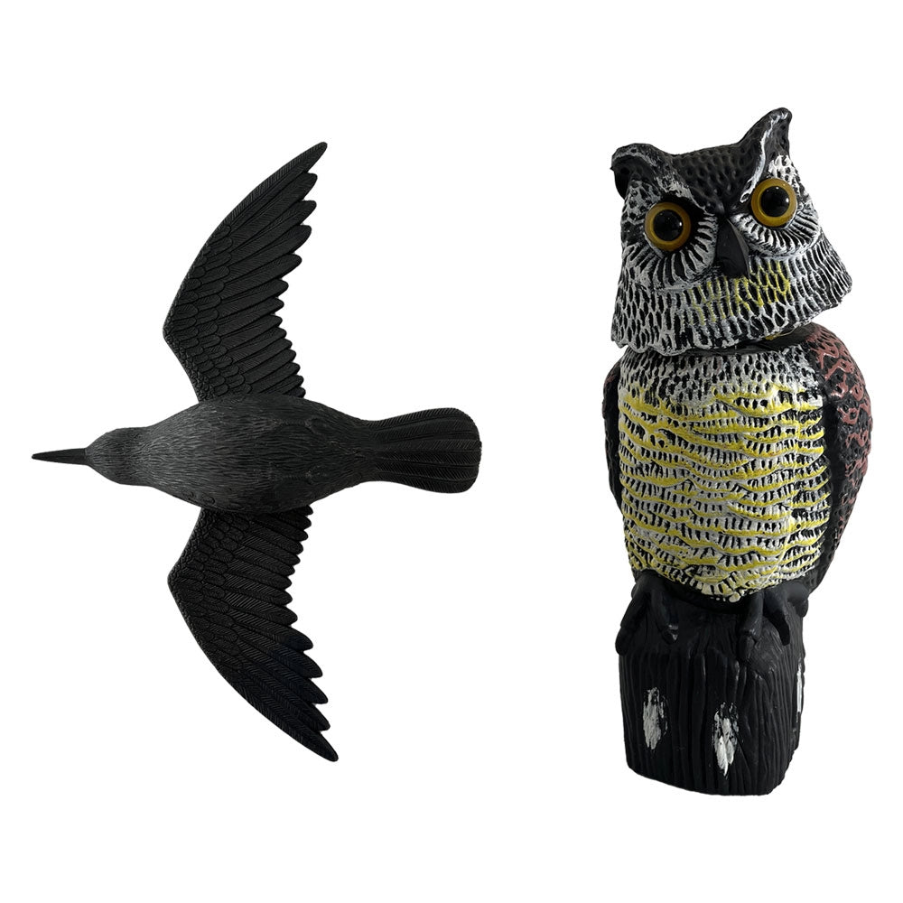 STATUETTA SCACCIA VOLATILI A FORMA ANIMALE Corvo in volo - cm 41 x 56  - LIF