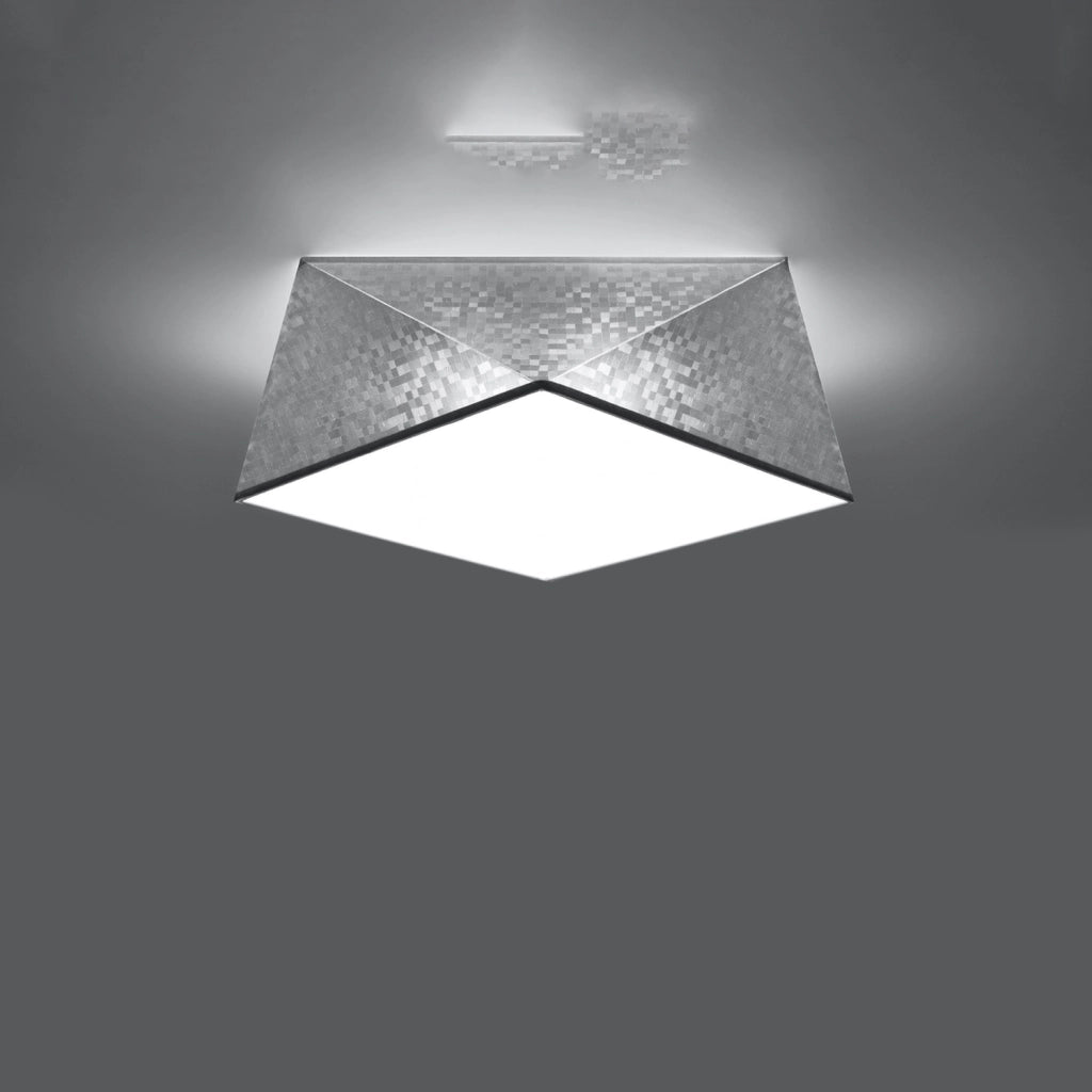 Plafoniera Pure Lume Trigon 35 cromata 40cm 2xE27