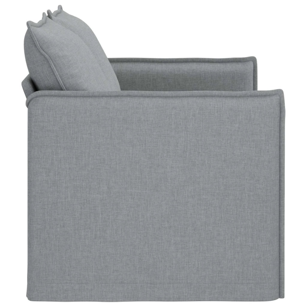 Divano Grigio chiaro 136 x 82 x 85 cm Tessuto 42024511