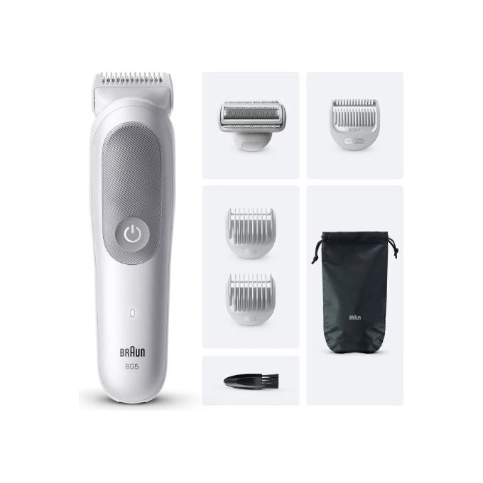 Braun Series 5 BG5550 Regolabarba Corpo Wet and Dry Ricaricabile Grigio