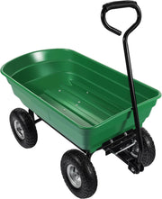 Carrello da giardino ribaltabile, capacità 75 l, portata max 240 kg, Carretto a mano Carriola