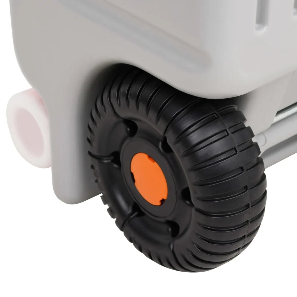 Serbatoio di Acqua con Ruote per Campeggio 75 L Grigio CFW9787882