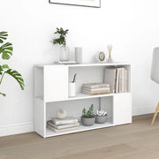 Libreria-Scaffale per Libri-Mobile di Stoccaggio Bianca 100x24x63 cm in Legno Multistrato