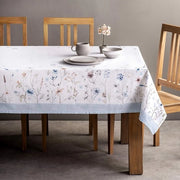 Tavolo da pranzo in cotone 100% - impermeabile - lussuoso - morbido - respirante per cucina, sala da pranzo, tavolo da festa, matrimonio, Natale e Thanksgiving (140 cm x 180 cm)