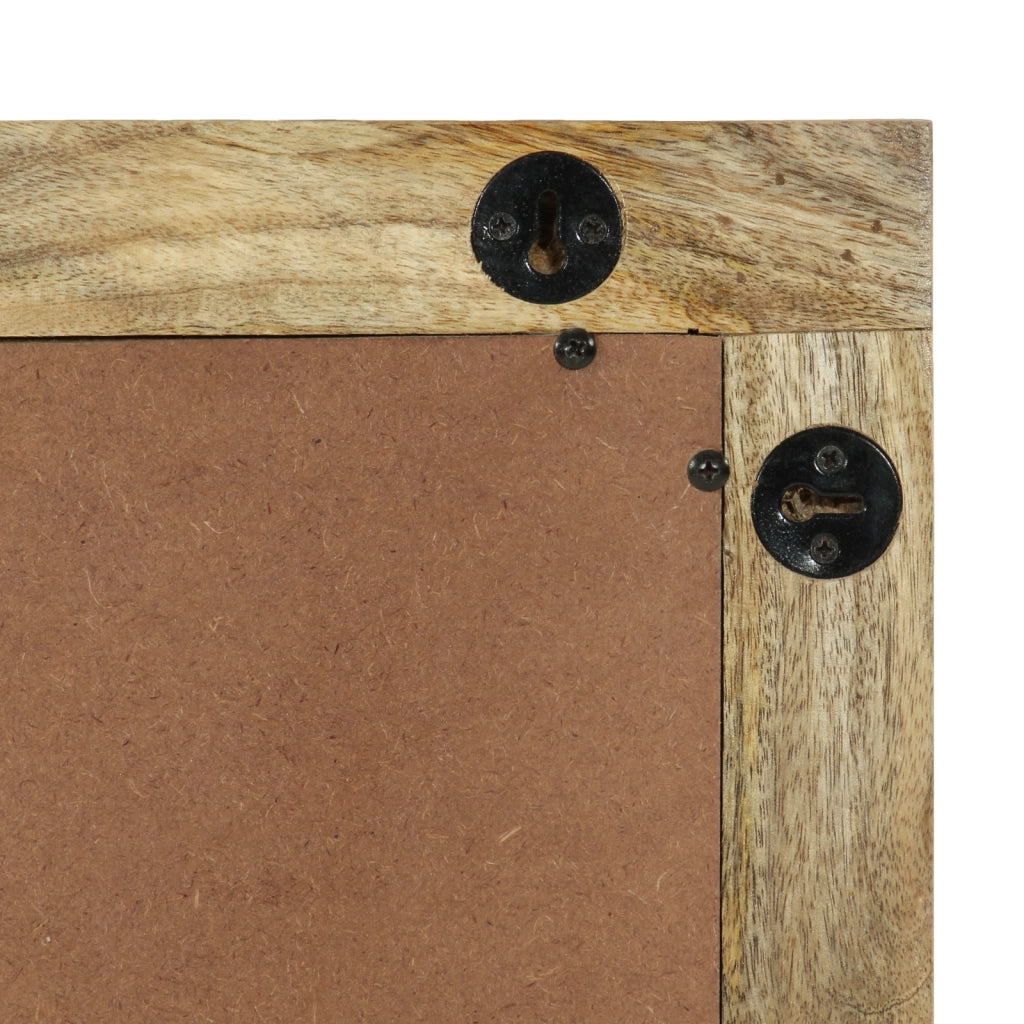 Specchio da bagno 50x70x30 cm Legno massello mango