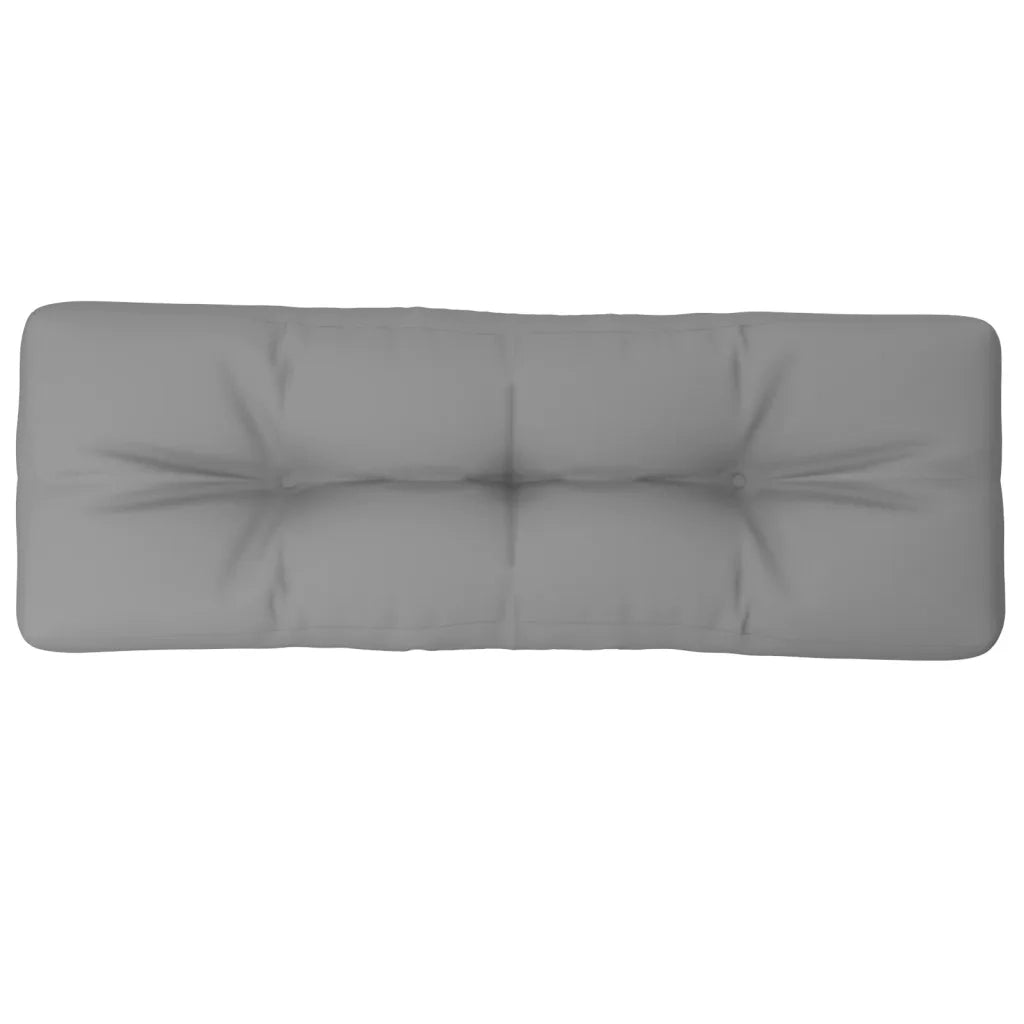 vidaXL Cuscino per Pallet Grigio 120x40x12 cm in Tessuto