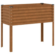Fioriera | Cassetta per fiori | Vaso da giardino 100x45x90 cm in acciaio corten
