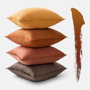 Set di 4 coprisacco 50x50 cm in velluto khaki Serie decorativa coprisacco per divano coprisacco per sedia da soggiorno coprisacco per camera da letto con bordo avvolto coprisacco decorativo per divano per soggiorno e camera da letto.