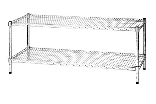 Scaffale in Acciaio Cromato 2 Ripiani Tosini Linea 2X45 - 45x60x50cm/