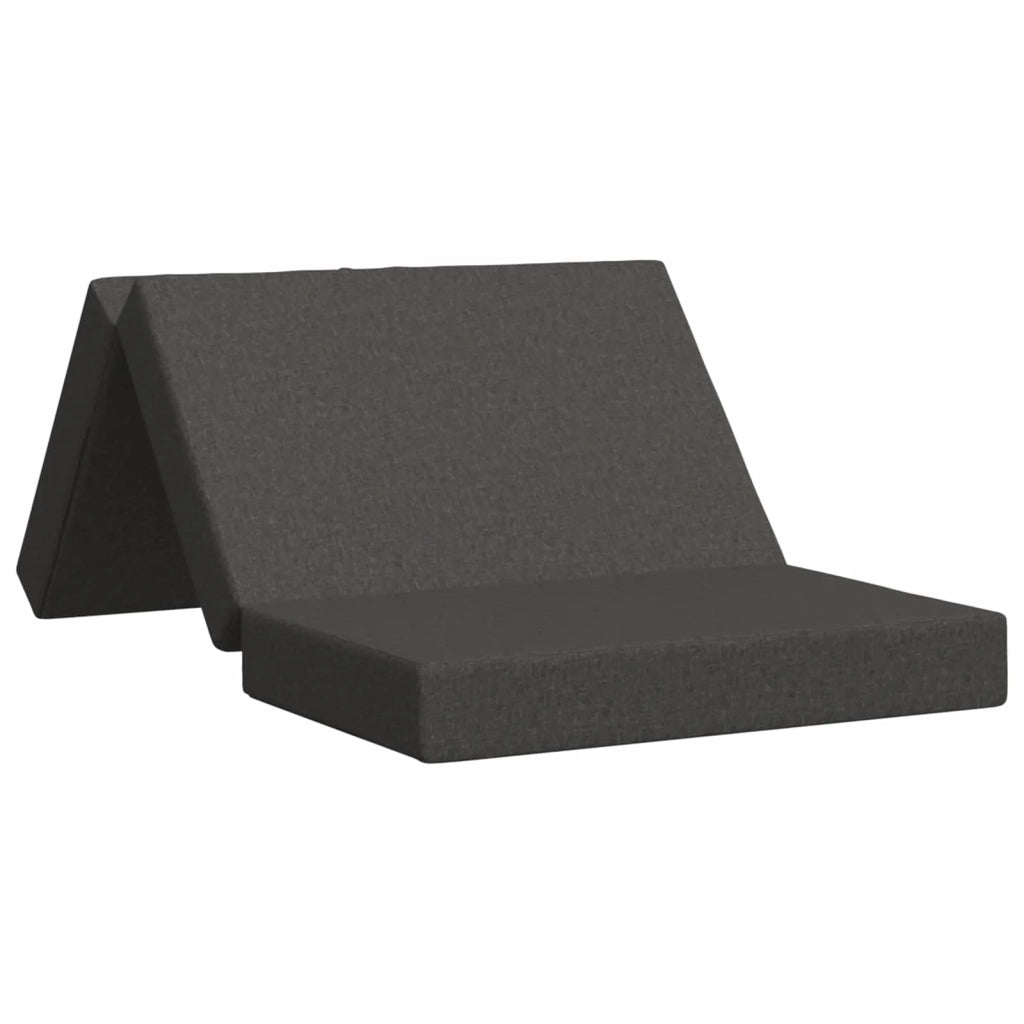 Divano Letto Pieghevole 100 x 67 x 45 cm Grigio Scuro 900197