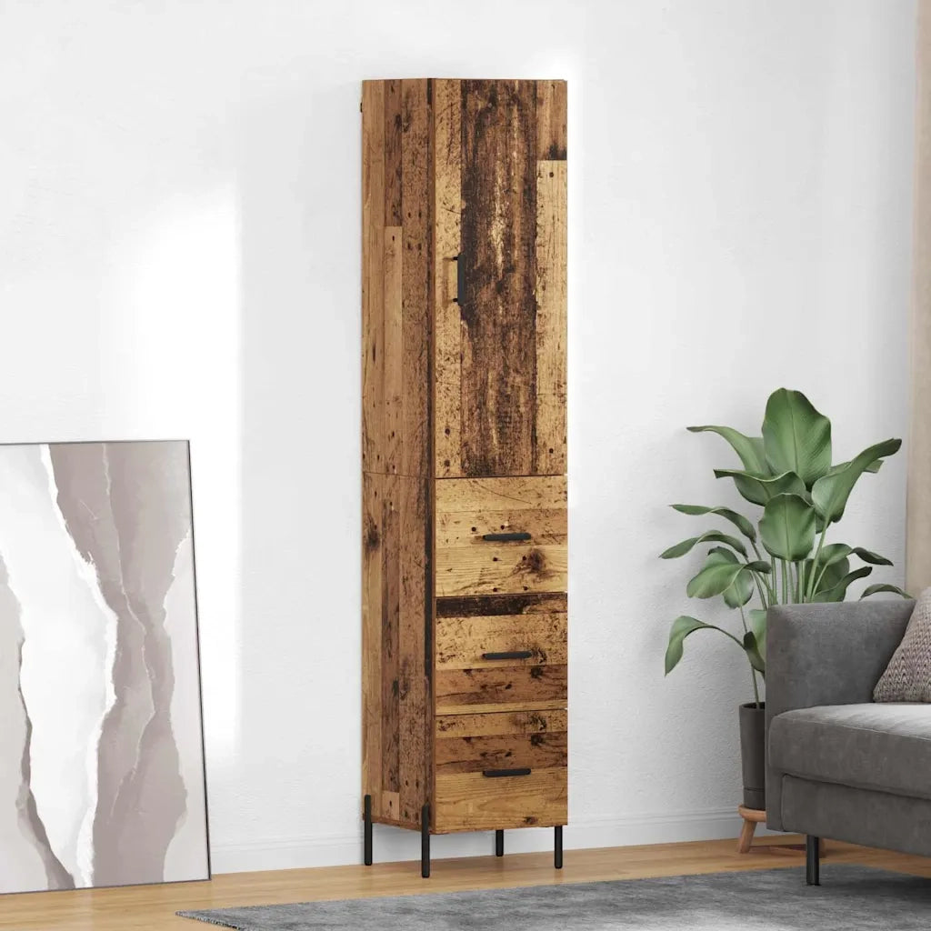 Credenza-Buffet-Armadio da cucina Legno vecchio 34,5 x 34 x 180 cm Legno multistrato 855893