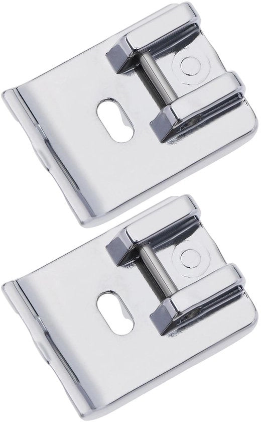 Accessori per macchina da cucire - Pressa piede universale - 2 pezzi - Accessori metallici - Facile da installare - Adatto per macchine da cucire per uso domestico - Dimensione interfaccia 6mm