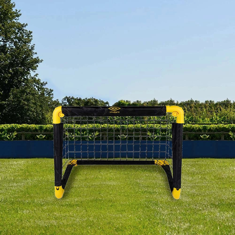 Set da 2 Porte da Calcio Portatili Adulti e Bambini Sport Dimensioni 55x44x44 cm