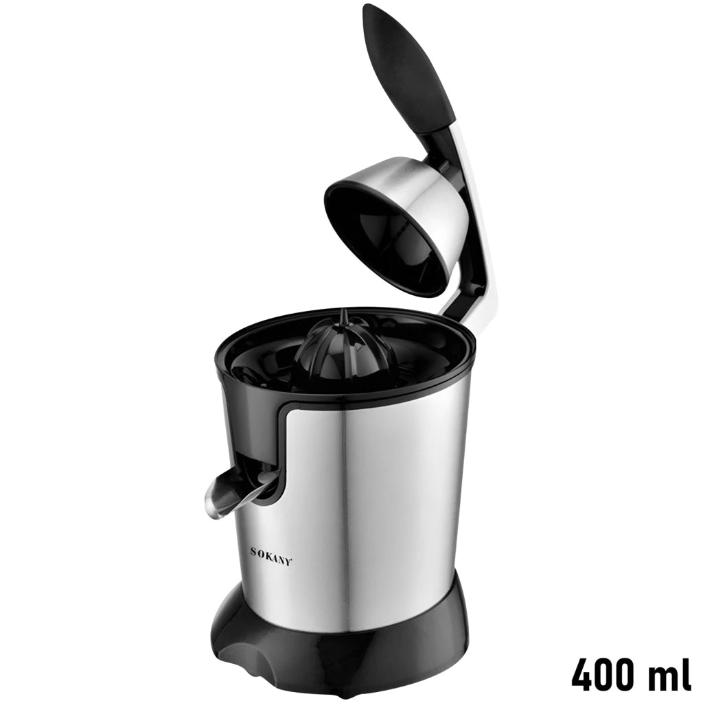 Spremiagrumi elettrico 350W 400ml a estrazione rapida Argento Sokany