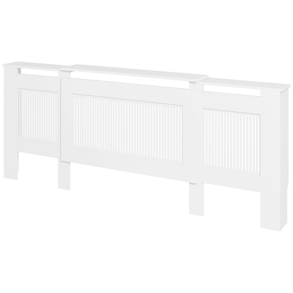 Copriradiatore a Lamelle Regolabile ¨C zephmum ¨C MDF Bianco 125-201 cm