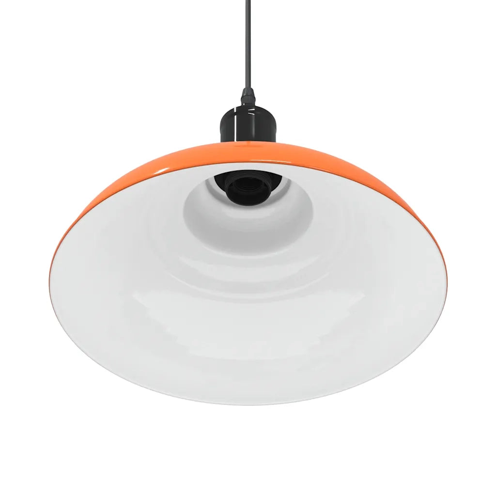 Lampada Sospensione Regolabile E27 Arancio Lucido ?31cm Metallo CFW4959025