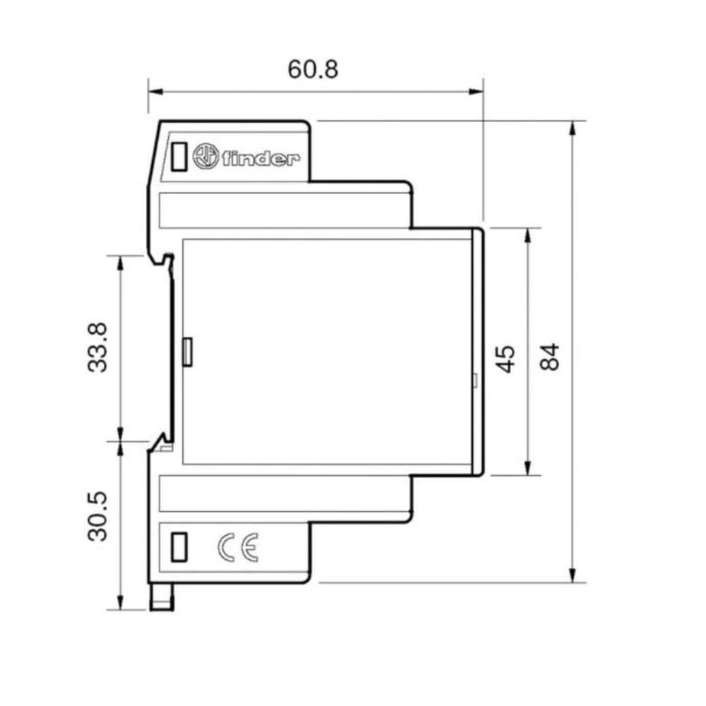 finder 14.01.8.230.0000 serie 14relè luce scala 4 funzioni din 220v multifunzione