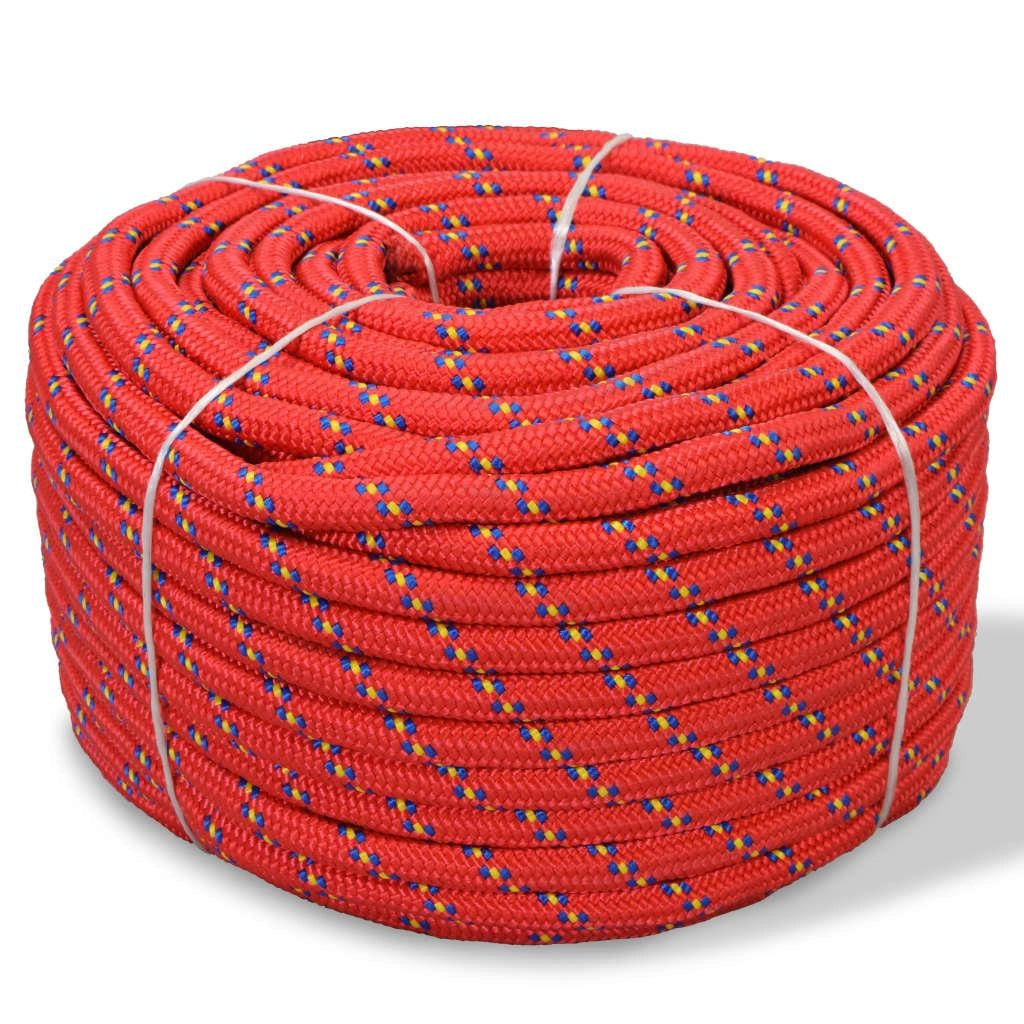 Corda per barca in polipropilene rosso da 14 mm corda per sollevamento bobina 02_0003346