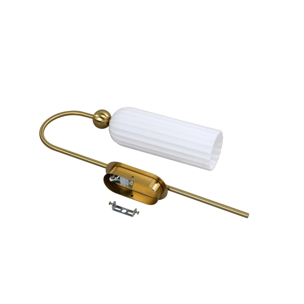 Applique da parete glamour Piega oro/bianco 1xE14 Light Prestige