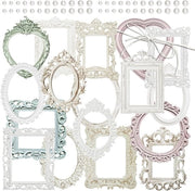 Fotolijst con Frame Grens Karton Decoratief Papier con Reliëf Patroon - 4 Pacchi - Creatività Handmade - Design Retro