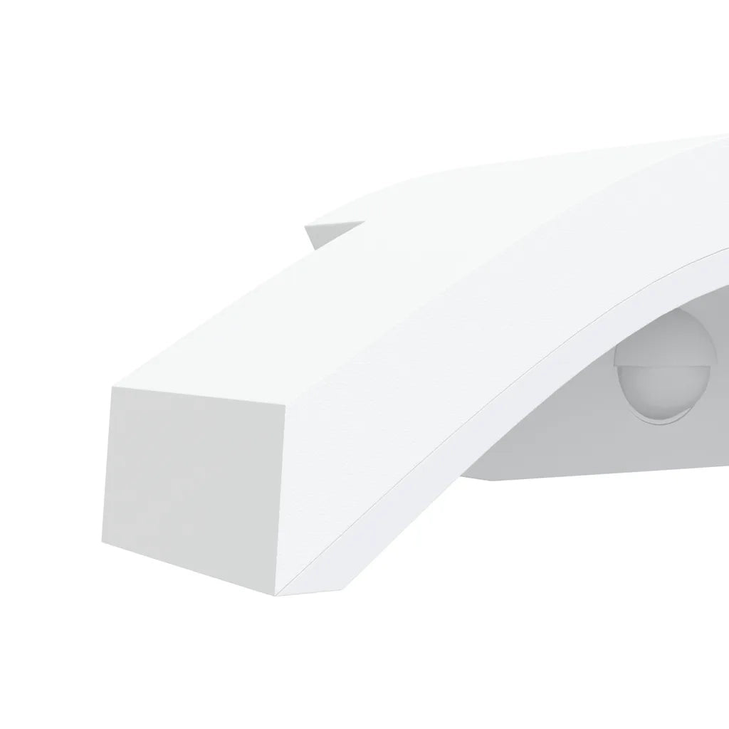 Applique con LED e Sensore Bianca in Alluminio Pressofuso CFW5066693