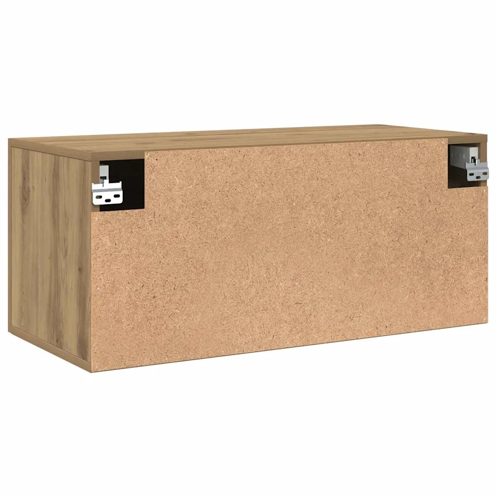 Armadietto a muro rovere artigianale 80 x 36.5 x 35 cm 879556
