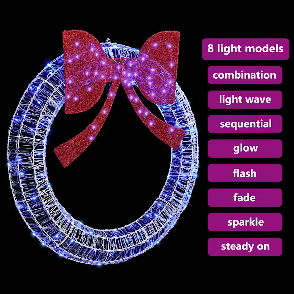 Ghirlanda con 150 LED Blu 120 cm Acrilico CFW3326138