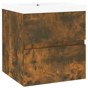 Mobile lavabo con vasca integrata 41 x 38,5 x 45 cm rovere affumicato legno composito 02_0006870
