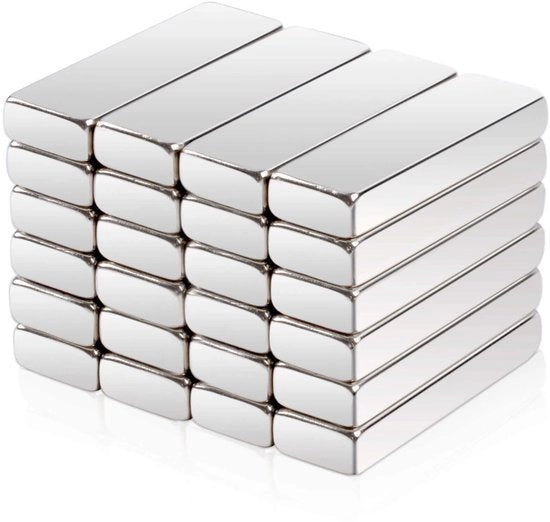 Magnetici for ferroporta, magneti neodimio extra forti 30mm x 10mm x 5mm, 20 pezzi magnetici forti rettangolari, magneti con forte aderenza, magneti extra forti per lavagne bianche【20 pezzi】
