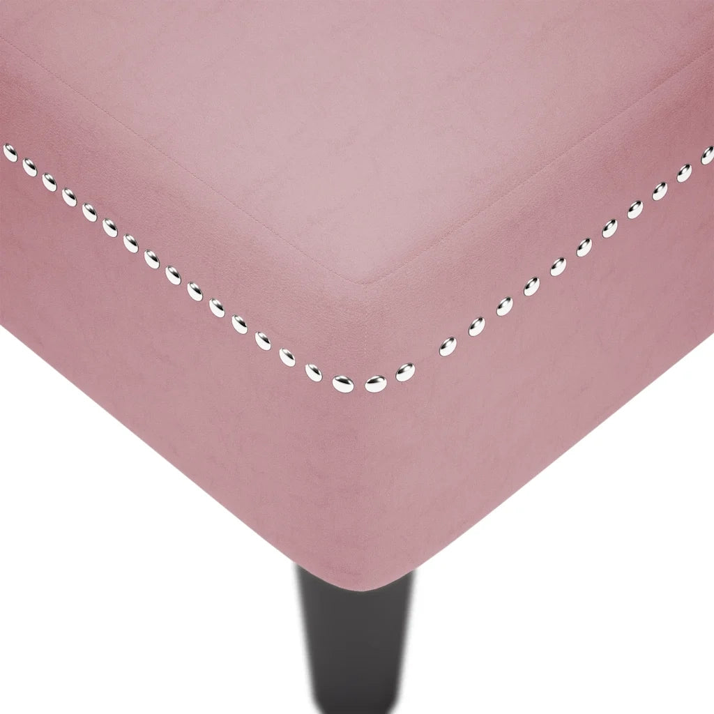 Sdraio con Cuscino e Bracciolo Destro in Velluto Rosa CFW2299193