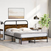 Giroletto senza Materasso Rovere Fumo 135x190 cm in Truciolato 4100355